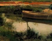 华金索罗利亚巴斯蒂达 - Boat in Albufera